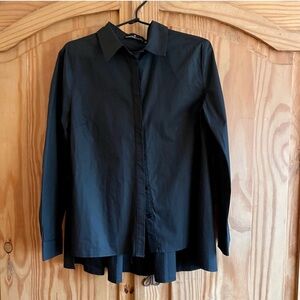 Tuckernuck Classic Black Button-Up Blouse Pomander Place